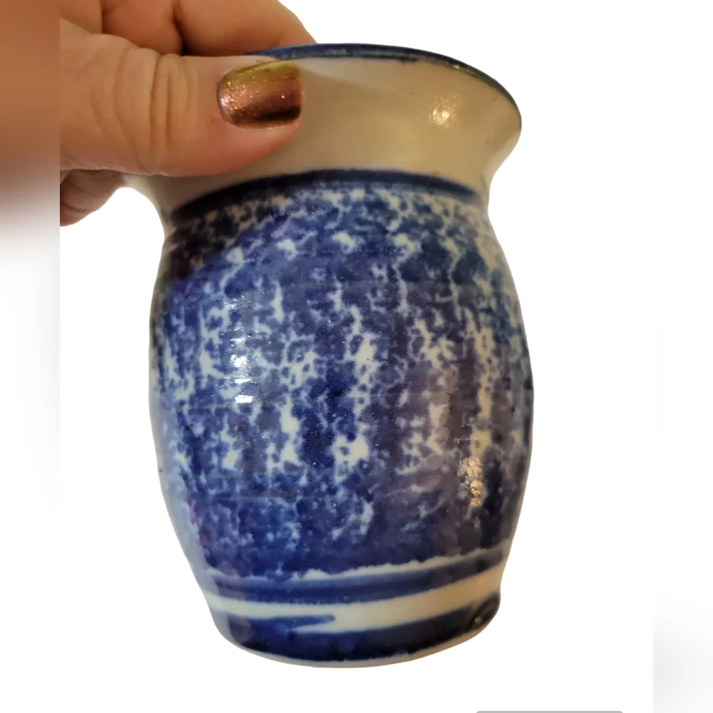 Hand Crafted blue cream